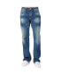 Фото #1 товара Men's Relaxed Straight Handcrafted Wash Premium Denim Signature Jeans