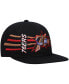 Фото #1 товара Men's Black Philadelphia 76ers Hardwood Classics Retro Bolt Deadstock Snapback Hat