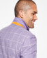 Фото #3 товара Men's Slim-Fit Windowpane Wool-Blend Sport Coat