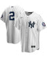 Фото #1 товара Men's Derek Jeter White and Navy New York Yankees 2020 Hall of Fame Induction Replica Jersey