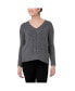 Maternity Ripe Cara Cable Nursing Knit Sweater Dark Charcoal