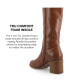 Фото #7 товара Women's Romilly Tru Comfort Foam Wide Width Wide Calf Stacked Block Heel Round Toe Boots