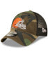 Фото #2 товара Men's Camo, Black Cleveland Browns Basic 9TWENTY Trucker Snapback Hat
