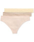 Фото #5 товара Monogram Mesh Jacquard Thong 3-Pack Underwear, 4L0184