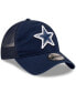 Фото #4 товара Men's Navy Dallas Cowboys Game Day 9Twenty Adjustable Trucker Hat