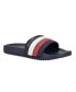 ფოტო #1 პროდუქტის Men's Rozi Global Stripe Branding Pool Slide Sandals