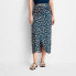 Фото #1 товара Women's Floral Print Side-Tie Sarong Midi Skirt - Future Collective with Jenny