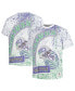 Фото #1 товара Men's White Seattle Seahawks Big and Tall Allover Print T-shirt