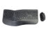 Фото #1 товара Conceptronic ORAZIO ERGO Wireless Ergonomic Keyboard & Mouse Kit - Spanish layout - Full-size (100%) - RF Wireless - QWERTY - Black - Mouse included
