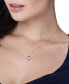 Фото #3 товара Macy's lab-Created Moissanite Heart 18" Pendant Necklace (5/8 ct. t.w.) in Sterling Silver