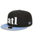 Фото #3 товара Men's Black, Light Blue Atlanta Hawks 2023/24 City Edition 59FIFTY Fitted Hat
