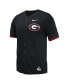 Men's Black Georgia Bulldogs Replica Full-Button Baseball Jersey