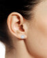 ფოტო #2 პროდუქტის Lab-Grown White Sapphire Halo Stud Earrings (1 ct. t.w.) in Sterling Silver