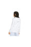 Ess+ Metallic Logo Hoodie Kadın Günlük Sweatshirts 84909602 Beyaz