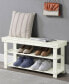 Фото #4 товара 35.5" MDF Oxford Utility Mudroom Bench with Shelves