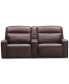 Фото #2 товара Dextan Leather 3-Pc. Sofa with 2 Power Recliners and 1 USB Console, Created for Macy's