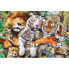 Фото #4 товара Детский развивающий пазл TREFL Wooden Wild Cats In The Jungle 5001 Units puzzle