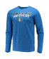 ფოტო #3 პროდუქტის Men's Black, Blue Dallas Mavericks Long Sleeve T-shirt and Pants Sleep Set