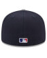 ფოტო #3 პროდუქტის Men's Navy, Gray New York Yankees On Deck 59FIFTY Fitted Hat