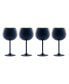 12 Oz Navy Stainless Steel Red Wine Glasses, Set of 4