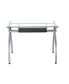 Фото #5 товара Contempo Clear Glass Top Computer Desk With Pull Out Keyboard Panel, Clear