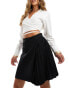 French Connection Harrie pleated mini skirt in black