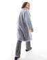 Фото #8 товара Only longline teddy coat in pale blue