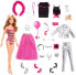 Barbie - GYN37 Advent Calendar Doll (30.40 cm), 24 Surprises Including Trendy Clothing and Accessories for Every Day, Festive Packaging with Holiday Theme for Children from 3 Years