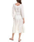 Lisa Marie Fernandez Laure Linen-Blend Midi Dress Women's