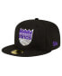 Фото #1 товара Men's Black Sacramento Kings 59FIFTY Fitted Hat
