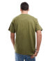 Levi's x ASOS exclusive t-shirt with embroidered retro chest logo in khaki