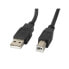 Фото #1 товара Кабель USB 2.0 A — USB B Lanberg Чёрный