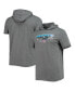 Фото #1 товара Men's Heathered Gray Carolina Panthers Team Brushed Hoodie T-shirt