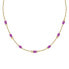 Decent Gold Plated Beaded Necklace Colori SAXQ03