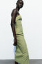 Фото #6 товара Платье миди из смесового льна ZARA