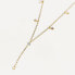Charming gilded necklace with zircons MANA Gold CO01-194-U