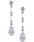 ფოტო #1 პროდუქტის Danori Cubic Zirconia Teardrop Drop Earrings, Created for Macy's