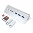 Фото #7 товара Satechi ST-TCHCRS - USB 3.2 Gen 1 (3.1 Gen 1) Type-C - USB 3.2 Gen 1 (3.1 Gen 1) Type-A - MicroSD (TransFlash) - SD - 5000 Mbit/s - Silver - Aluminium