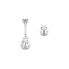 Istanti SAVZ07 beautiful asymmetric steel luck earrings