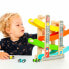 MOLTO Wooden Car Ramp Track Includes 4 Cars