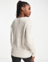 Vero Moda lightweight v neck jumper in cream