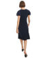 Фото #2 товара Women's Flutter-Sleeve Fit & Flare Dress
