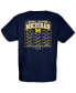 ფოტო #3 პროდუქტის Youth Navy Michigan Wolverines College Football Playoff 2023 National Champions Gold Dust Schedule T-shirt