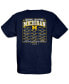 Футболка для малышей Blue 84 Navy Michigan Wolverines Футбольное Плей-офф 2023 Чемпионы Национальные Золотые Песчаные Расписание Синий, S - фото #3