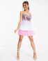 Maya embellished heart mini dress in multicolour 34 - фото #2