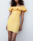 Фото #3 товара Women's Textured Ruffled Dress