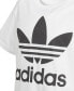 Футболка для малышей Adidas Big Boys Хлопковая с Логотипом Черно-белый, M - фото #3