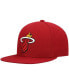 Men's Red Miami Heat Ground 2.0 Snapback Hat