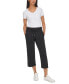 Women's Cropped Drawstring-Waist Pants