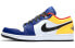 Кроссовки Nike Air Jordan 1 Low Royal Yellow (Белый, Синий)